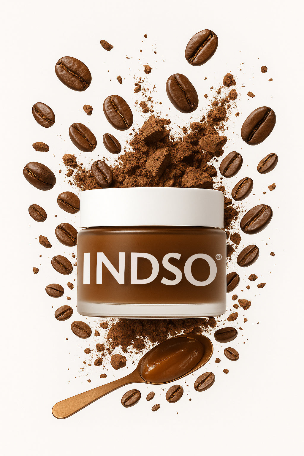 Coffee & Cocoa Gel with Niacinamide & Chamomile Extract