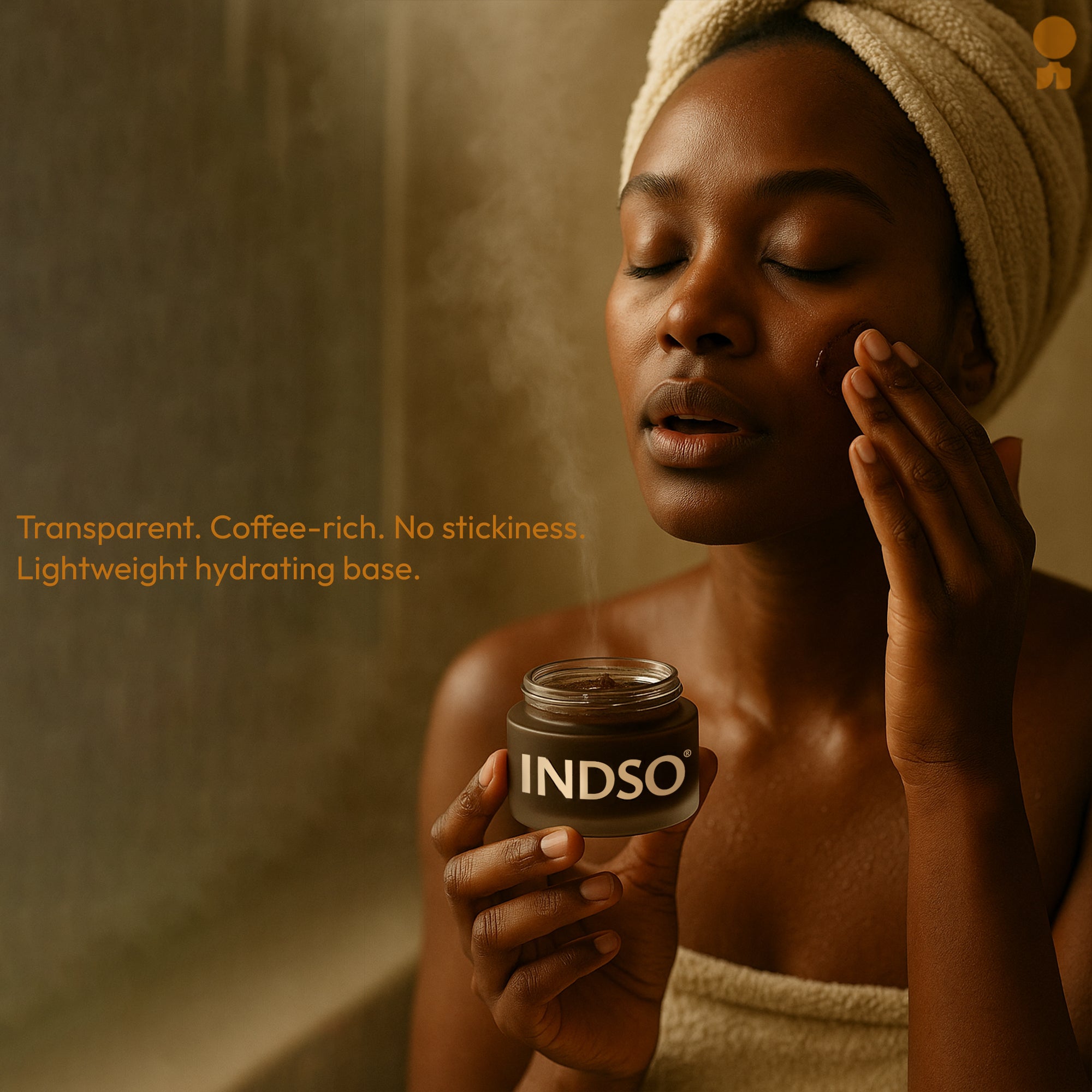 Coffee & Cocoa Gel with Niacinamide & Chamomile Extract