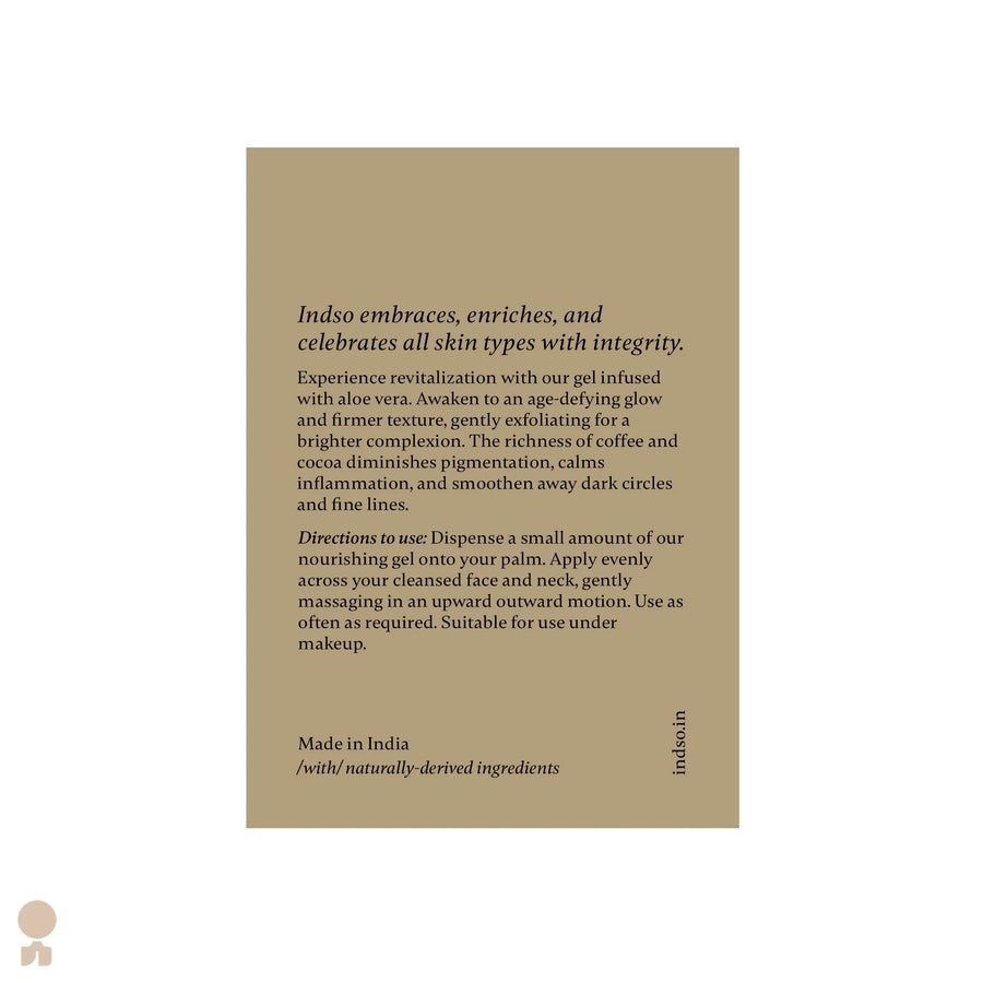 Coffee & Cocoa Gel with Niacinamide & Chamomile Extract