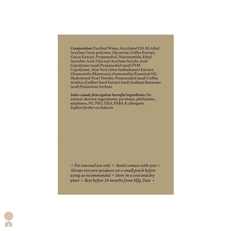Coffee & Cocoa Gel with Niacinamide & Chamomile Extract