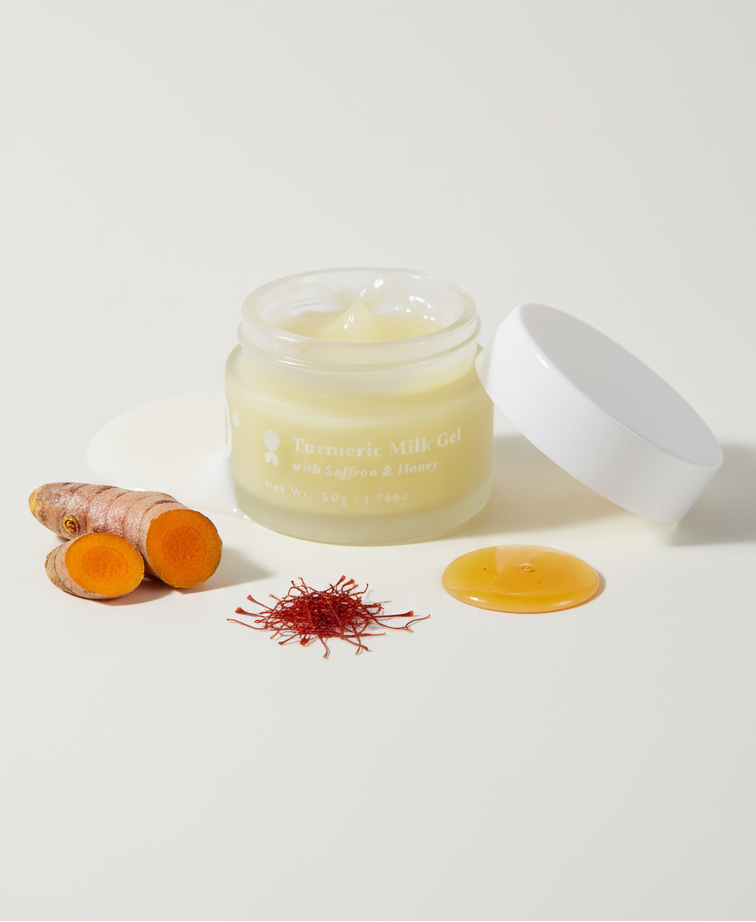 Turmeric Milk Gel with Saffron & Honey